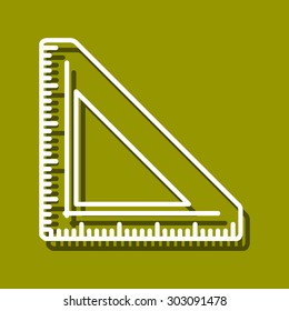 Linear icon of dividers for use in logo or web design. Often used for back to school design, stationery stores. Modern vector illustration for web store and mobile app.