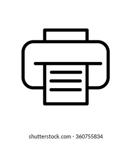 Linear Icon print on white background. Vector illustration.