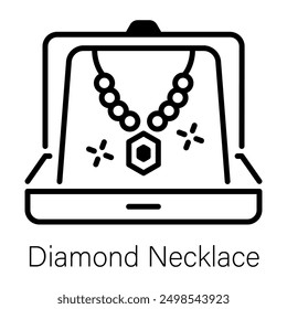 A linear icon of rare diamond necklace