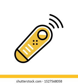Linear icon of Remote control,. Virtual and augmented reality gadgets. Suitable for banners, mobile application, website, interfaces