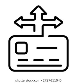 A linear icon showing multiple payments