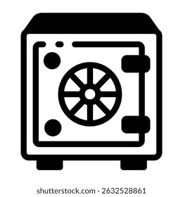A linear icon showing secure casino vault storage
