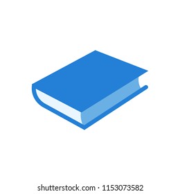 Linear icon symbol - book line art icon vector blue