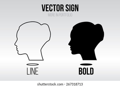 Linear icon vector set, line and bold style