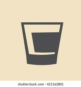 Linear icon of whiskey