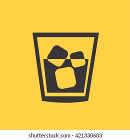 Linear icon of whiskey