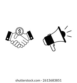 Linear icons set of finance, banking. High quality modern icons suitable for print.