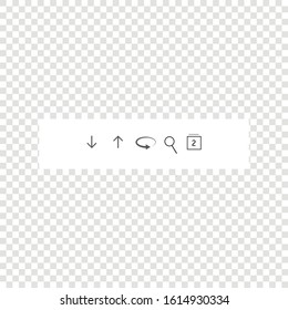 Linear icons for web site.