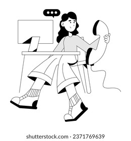 Here’s a linear illustration of call representative 