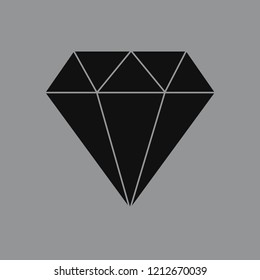 Linear illustration of a diamond