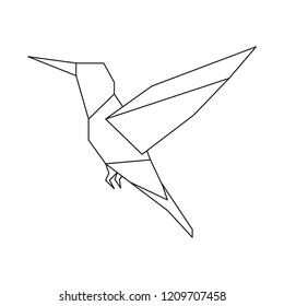 Lineare Abbildung eines fliegenden Vogels