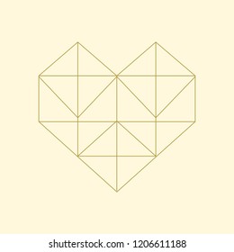 Linear illustration of a heart