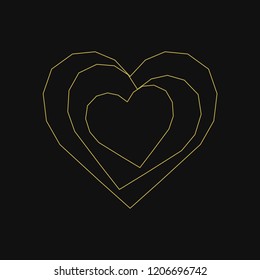 Ilustración lineal de un corazón