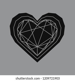 Linear illustration of a heart