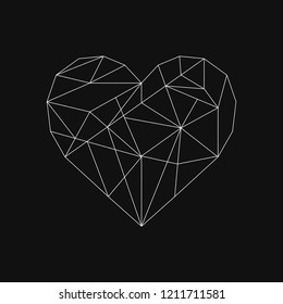 Linear illustration of a heart
