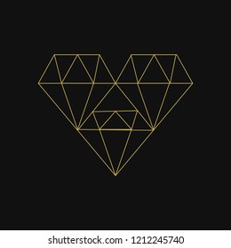 Linear illustration of a heart