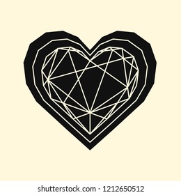 Linear illustration of a heart