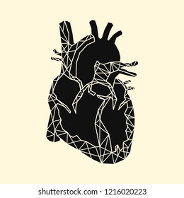 Ilustración lineal de un corazón