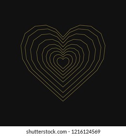 Linear illustration of a heart