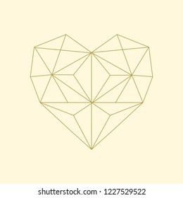 Linear illustration of a heart