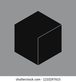 Ilustración lineal de una forma hexagonal