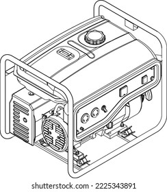 lineare Abbildung des Perspektivplans für den Motorgenerator