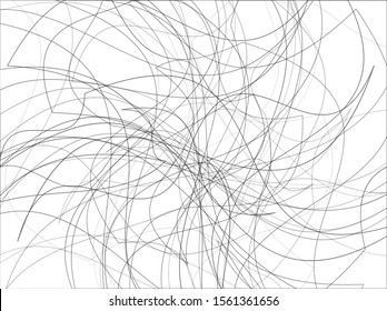 Linear illustration with random chaotic lines for decoration design. Abstract digital illustration. Monochrome style. Diagonal lines pattern. Artistic background. Monochrome ornament.