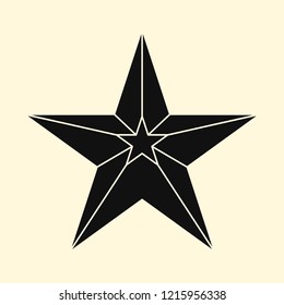 Linear illustration of a star