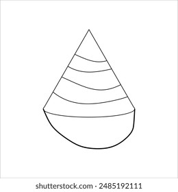 Linear indonesian independence day icon vector illustration