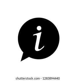 Linear information support icon isolated on white background