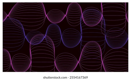 linear interpolation, abstract design, gradient interpolation, wavy line background.