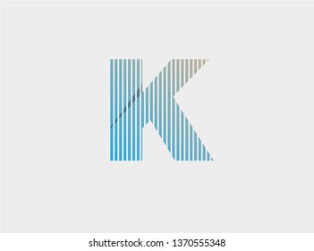 Linear Letter K logotype design template