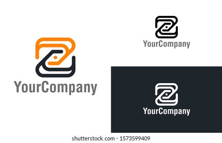 Linear letter Z logo design template. Simple minimalist template graphic illustration. Creative vector emblem, for icon or design concept.