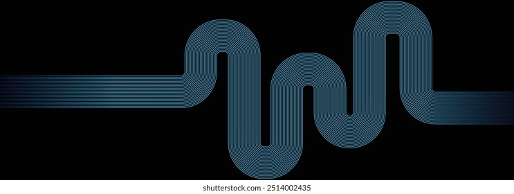 Linear Line art background design concept. 