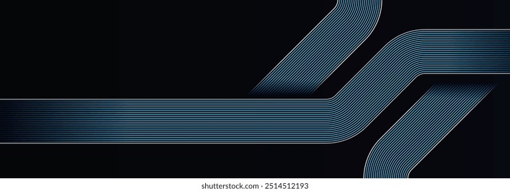 Lineare Linie Kunst Hintergrund Design für futuristische Technologie Konzept für KI und alle digitalen Kommunikationen.