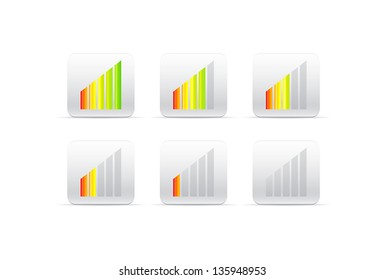 linear loader with colors from red to green