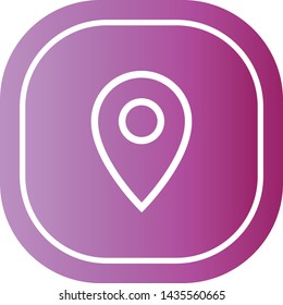 linear location Symbol and mark on the map icon.A sign of a route. An illustration  of gps navigation and coordinates . eps10.