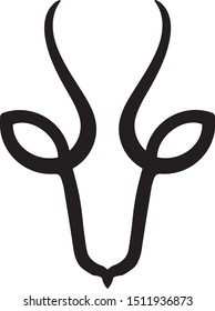 
Linear logo where you can see leopard face and gazelle at the same time