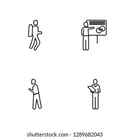 whiteboards presentation stock vectors
