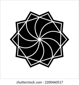 Linear mandala icon India outline collection. Thin line mandala icon on white background. beauty logo concept mandala for SPA