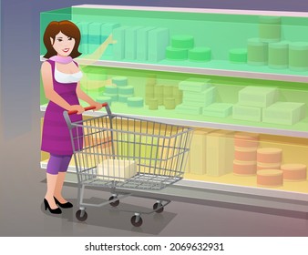 Linear merchandising in distribution and accessibility to hands