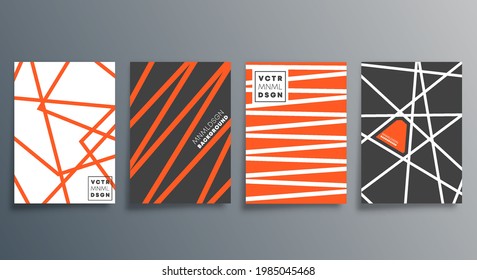 Diseño lineal minimalista para tarjetas, carteles, folletos, portada, fondo, papel tapiz, tipografía u otros productos de impresión. Ilustración vectorial.