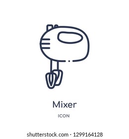 Linear mixer icon from Kitchen outline collection. Thin line mixer icon isolated on white background. mixer trendy illustration