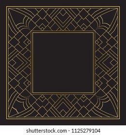 The linear monogram in a retro style. A template for a card, invitations. Wall-paper for the press. Vector frame.