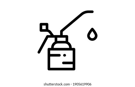 Linear oiler icon from Industry. Vector illustration