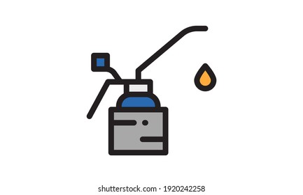 Linear oiler icon from Industry. Vector illustration	