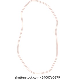 linear organic irregular shape vector illustration