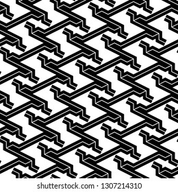 Linear ornament. Geometric motif. Seamless pattern. Curves wallpaper. Digital paper, textile print, web design, abstract backdrop. Modern backdrop.Vector artwork