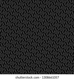 Linear ornament. Lines pattern. Etnic motif. Geometric background. Strokes backdrop. Digital paper, textile print, web design, abstract. Seamless image. Vector.