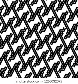 Linear ornament. Modern backdrop. Digital paper, textile print, web design, abstract backdrop. Geometric motif. Curves wallpaper. Seamless pattern. Vector artwork